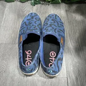 OLUKAI Blue Printed Casual Slip On Kahu Pow Wow Sneakers Mens 8.5 OluKai | Shoes | Olukai Blue Printed Casual Slip On Kahu Pow  main image 3